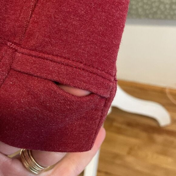 Lululemon Maroon Long Sleeve Full Zip Hooded Jacket Size 6 - Picture 7 of 11